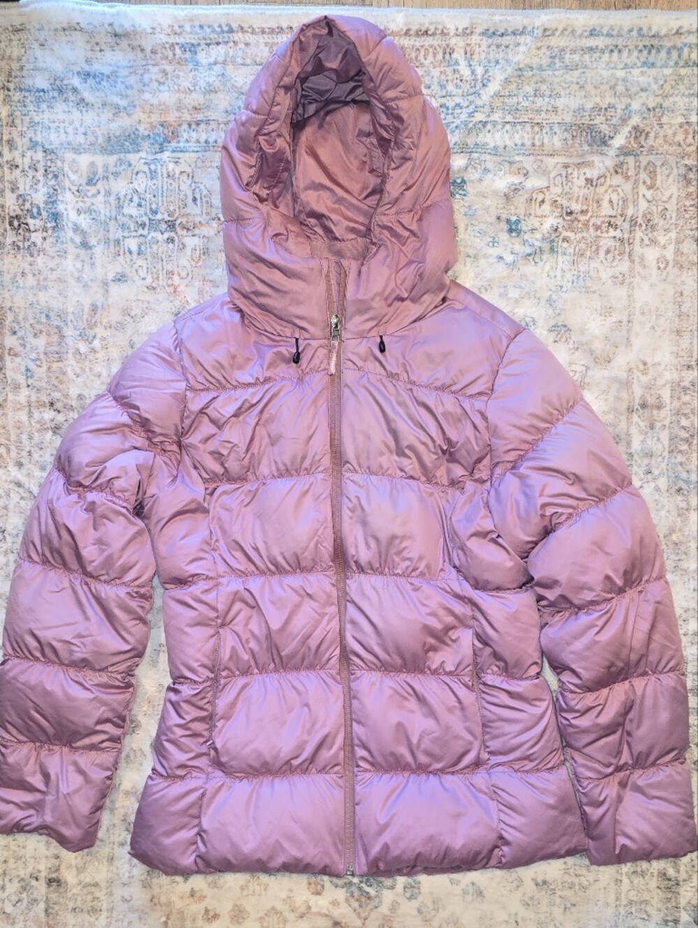 Patagonia Women’s Downtown Hooded Down Puffer Jacket Pink Purple Size Small